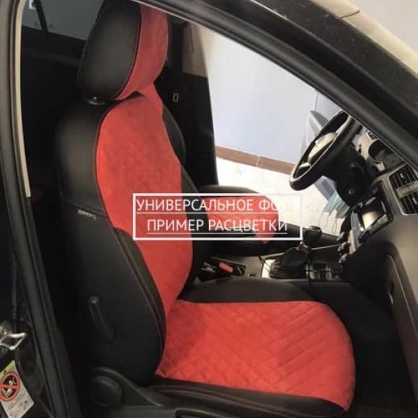 Чехлы Автопилот Алькантара Ромб на Daewoo Gentra