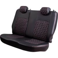 Чехлы Экокожа Турин Ромб на Chevrolet Lacetti